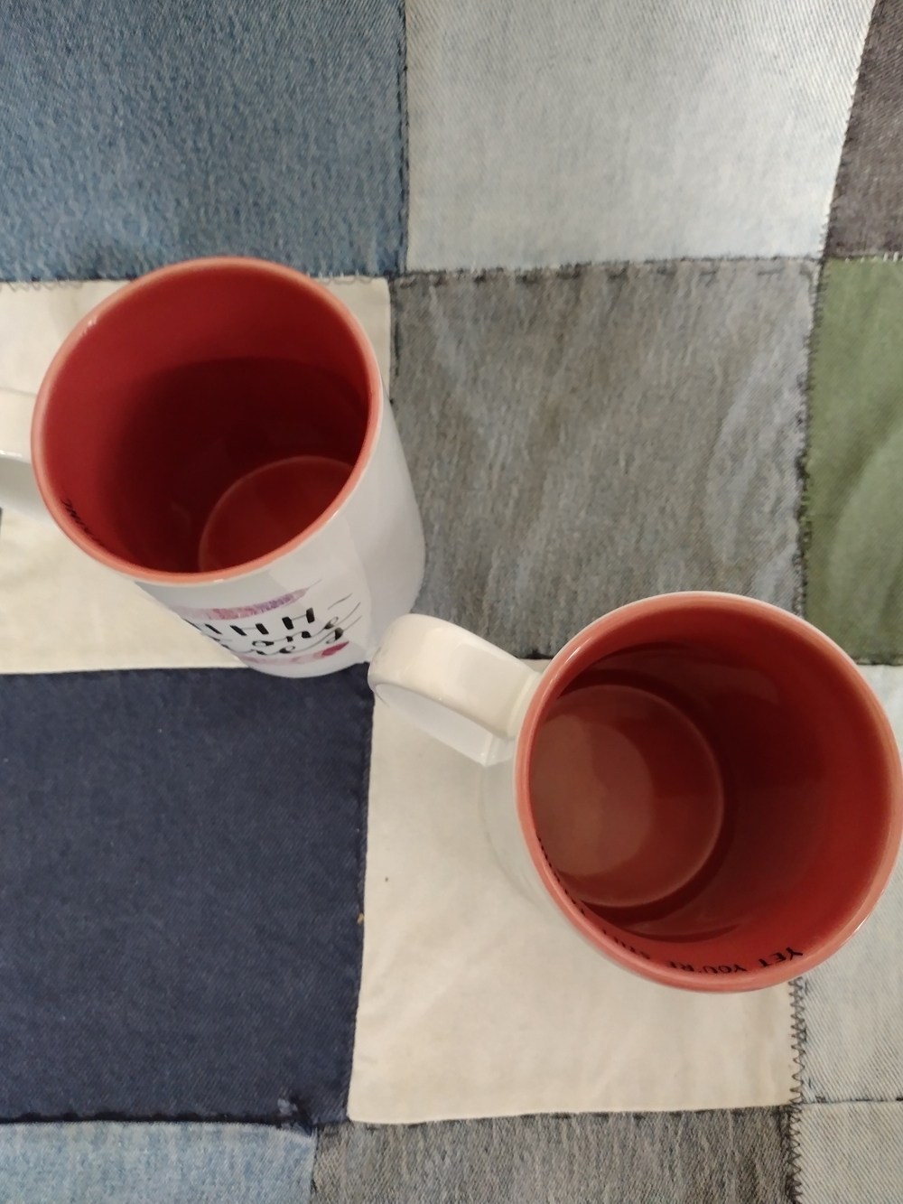 Shhh - No One Cares - Ceramic Mugs (2) By Gibson "Sassy Sips" NWOT - Picture 6 of 8